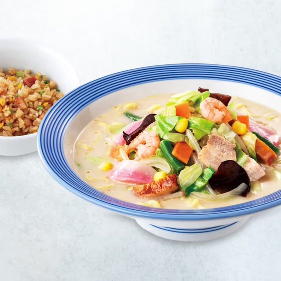 リンガーハット 長崎ちゃんぽん　半チャーハンセット