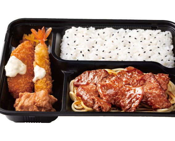 キッチンオリジン Dx手切り牛ハラミ焼肉弁当～赤ワイン入りコク旨ソース～