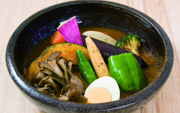 舞茸と野菜のスープカレーMaitake mushroom and vegetable soup curry