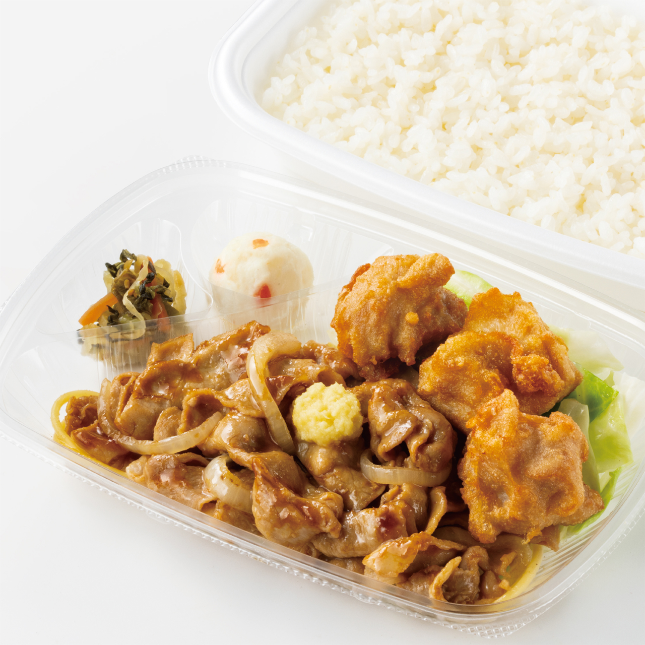 ほっともっと しょうが焼き＆から揚弁当