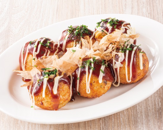 二段仕込み唐揚げ『鶏の福』 たこ焼き