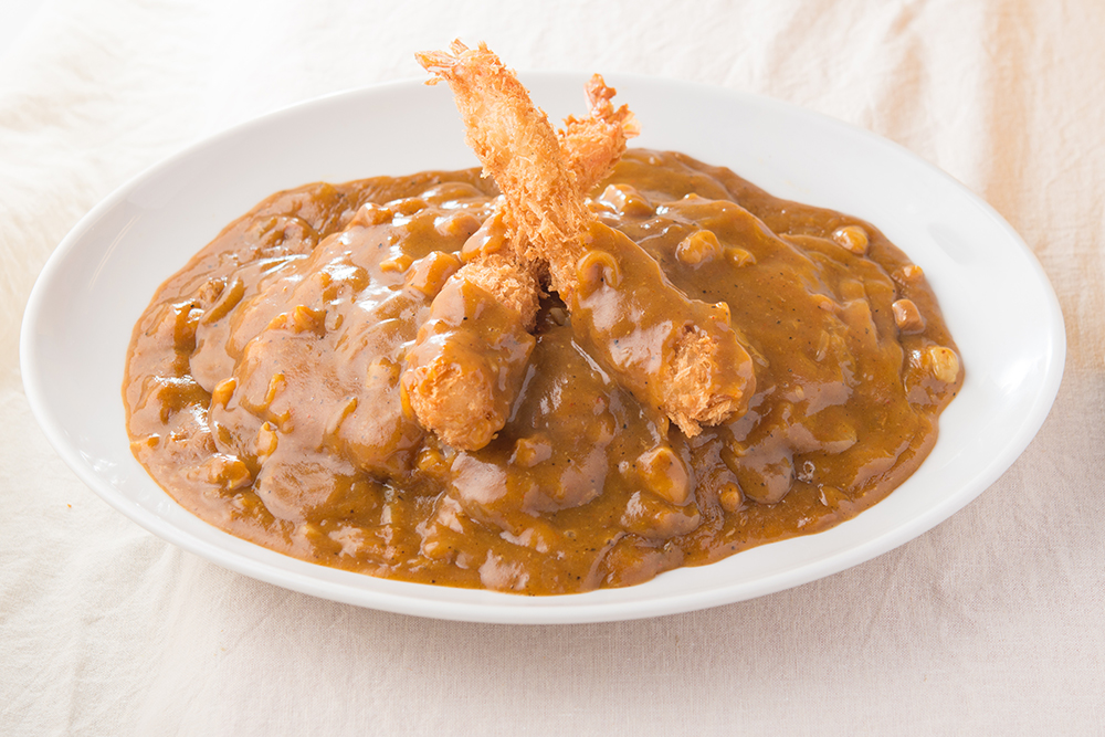 日乃屋カレー 海老フライカレー(七分盛)