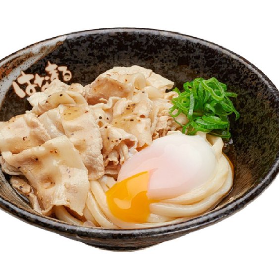 はなまるうどん 塩豚温玉ぶっかけうどん