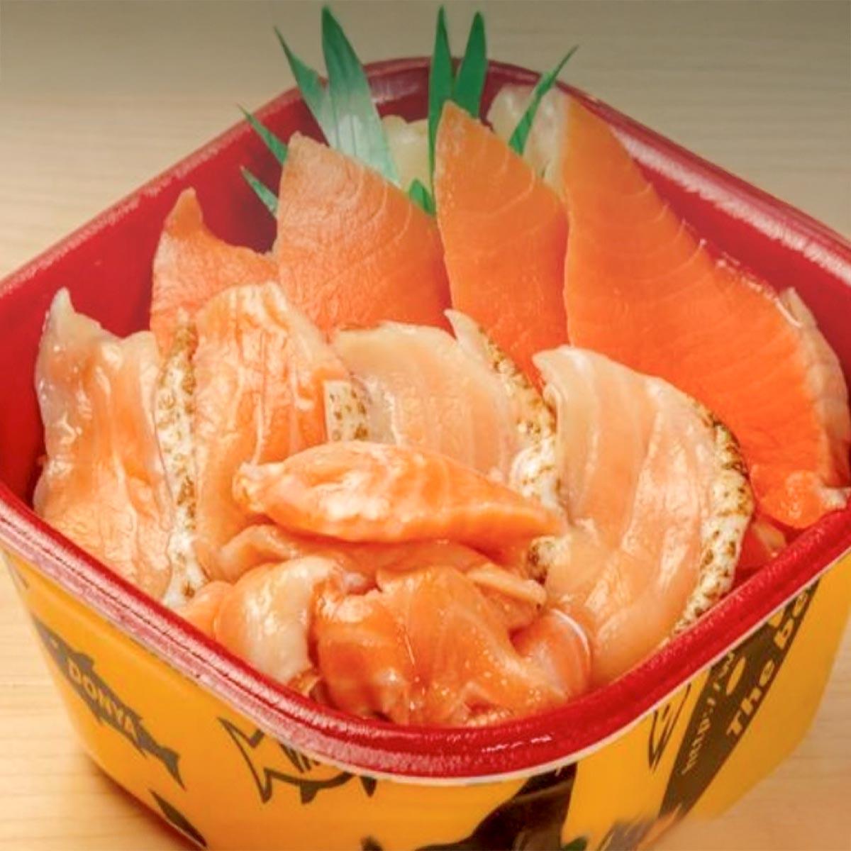 大漁丼家 サーモン三種丼