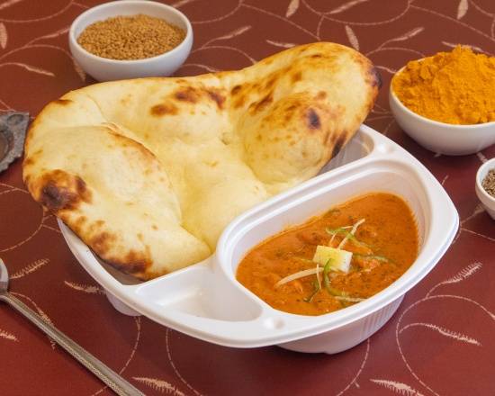ganesh バターチキンカレーとナン Butter Chicken Curry and Naan