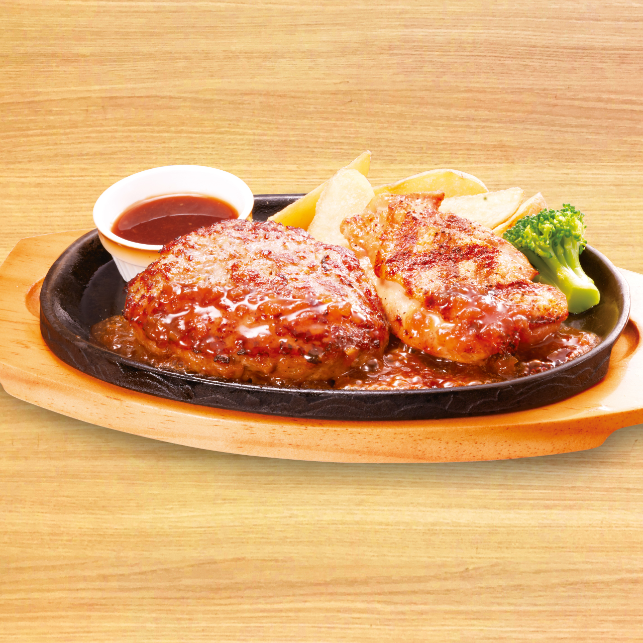 ビッグボーイ 【928】単品手ごねハンバーグ＆グリルチキン