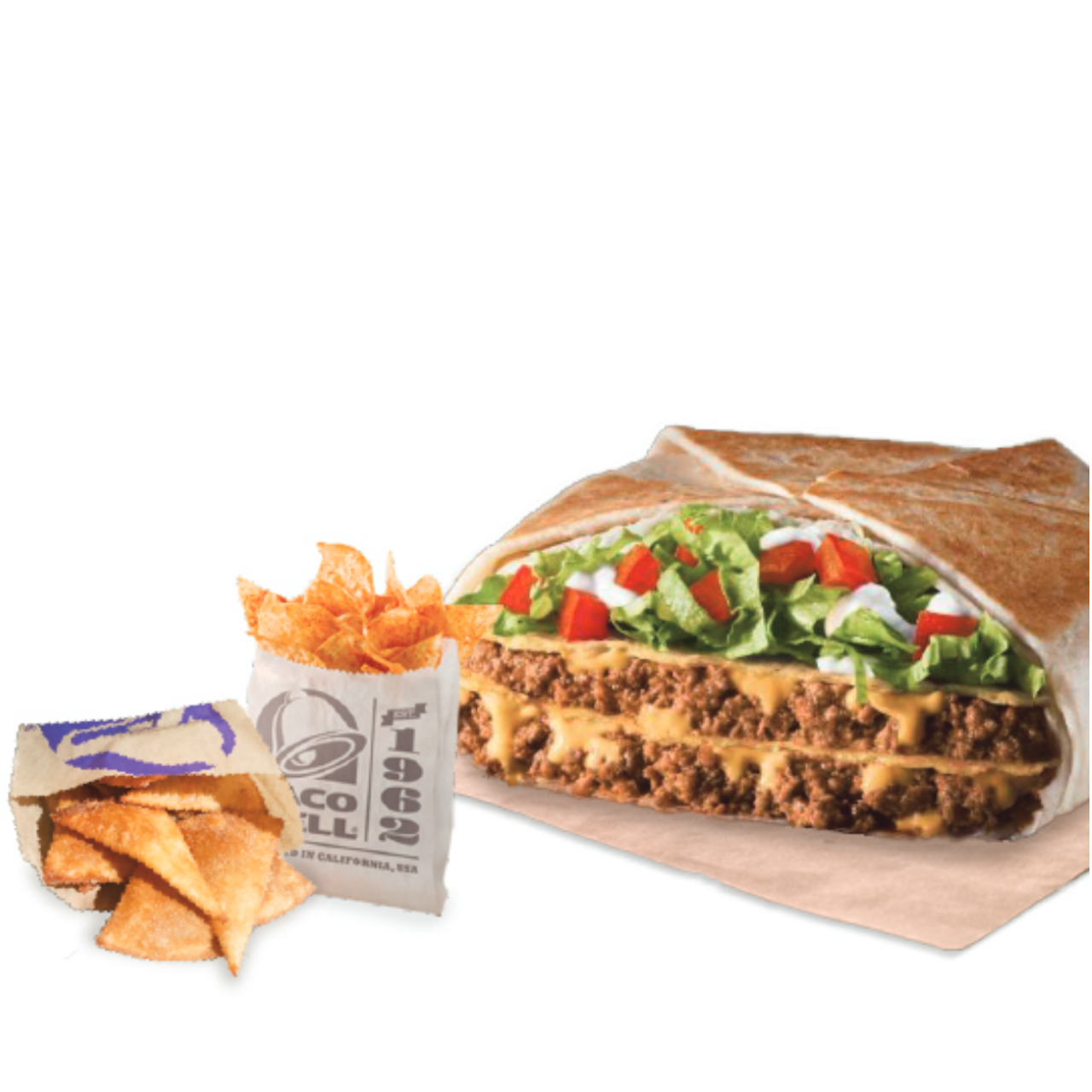 タコベル ダブル ビーフ クランチラップ スプリーム コンボ