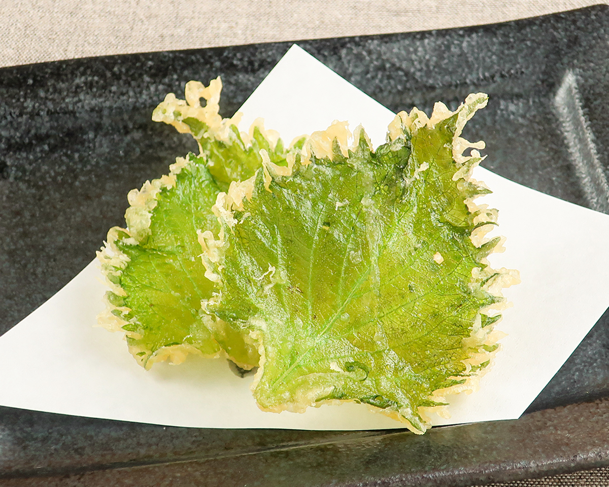 大盛海鮮天丼マウンテン 大葉天ぷら