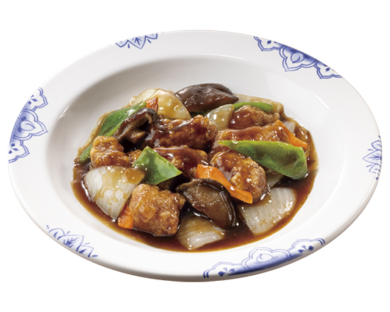 バーミヤン 黒酢の酢豚