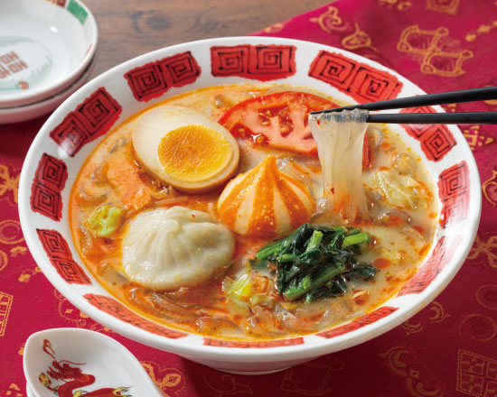 バーミヤン人気No.2 【レンジ加熱商品】「小籠包入り！」紅白点心の麻辣湯