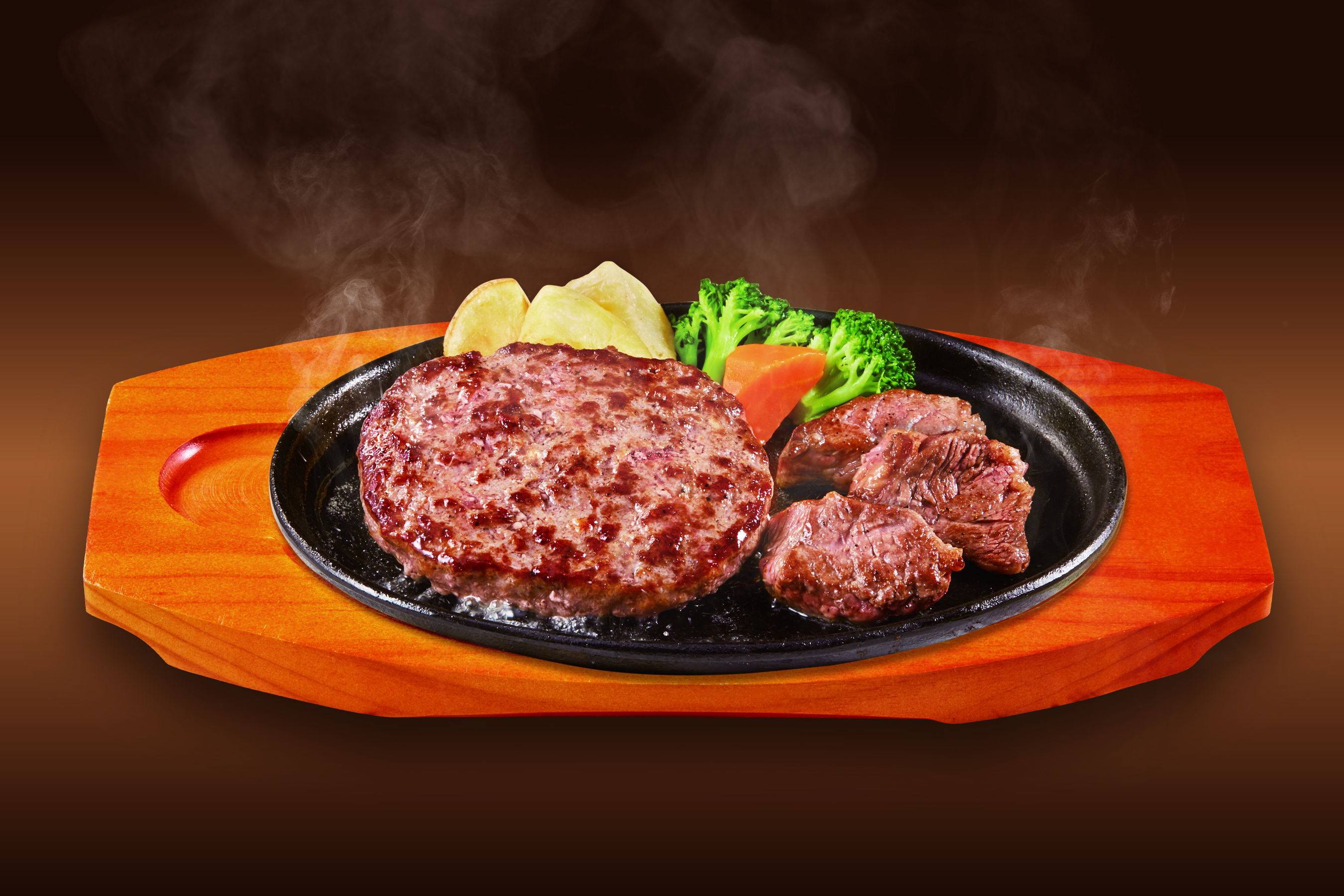 ステーキのどん 切落し＆粗挽 180g