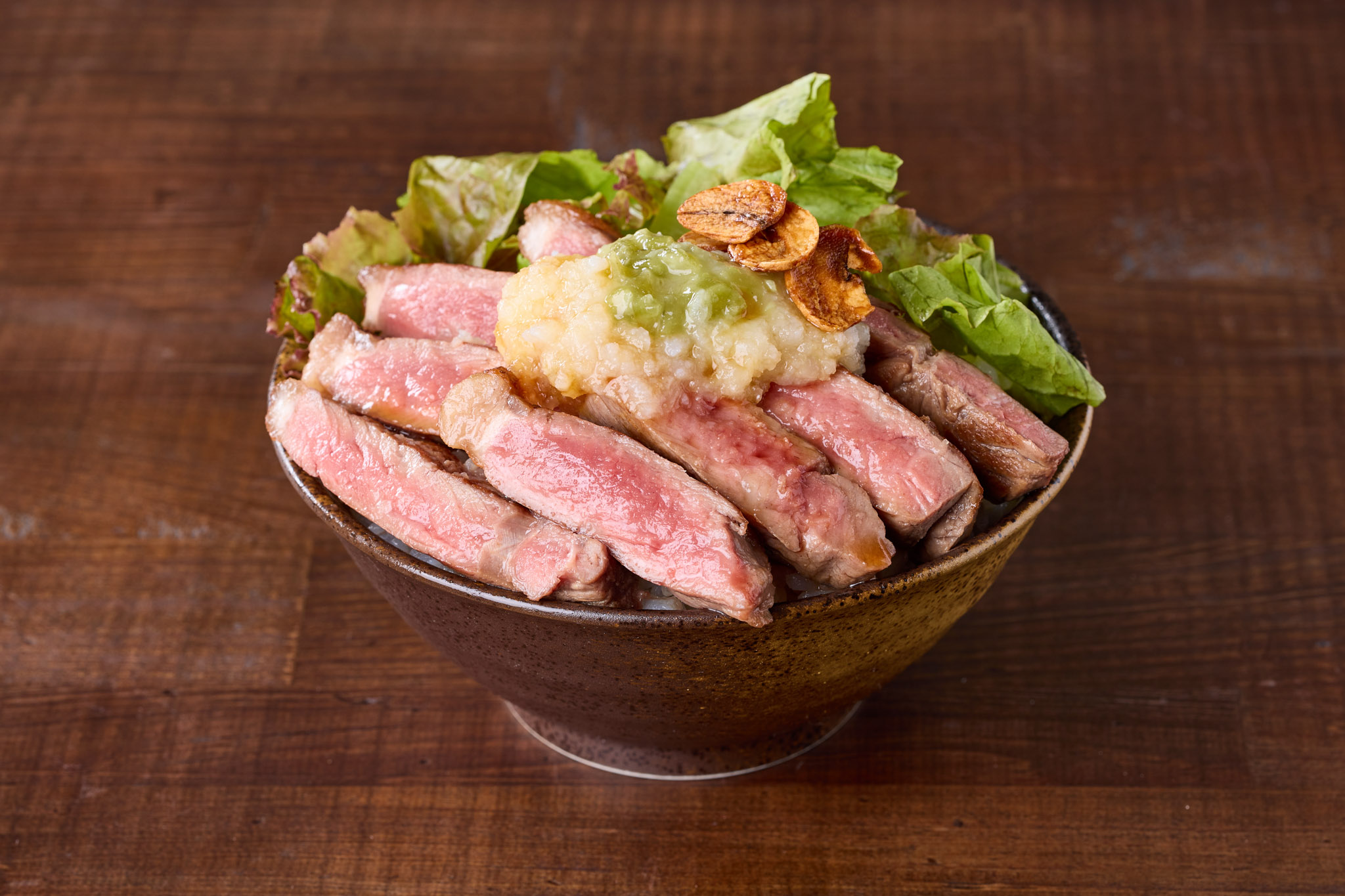 肉テロ!肉たらしくてぎゅう 本格刻みわさびとおろしポン酢のサーロイン丼(100g) Wasabi Ponzu Sirloin Steak Bowl