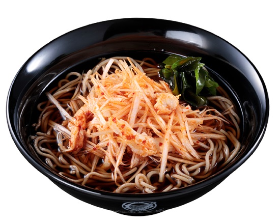 富士そば (温)ピリ辛鶏ねぎそば