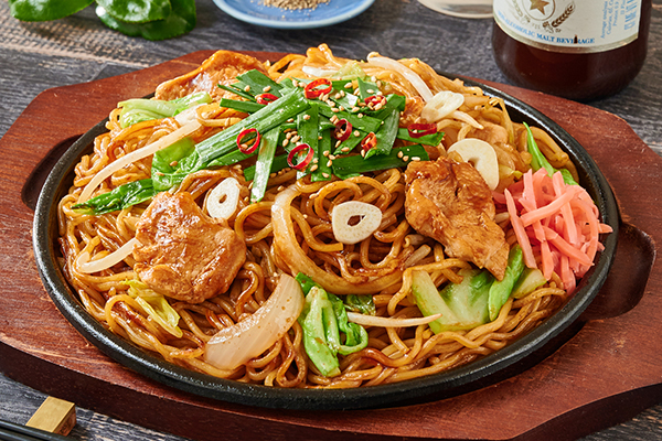 国産鶏むね焼そば