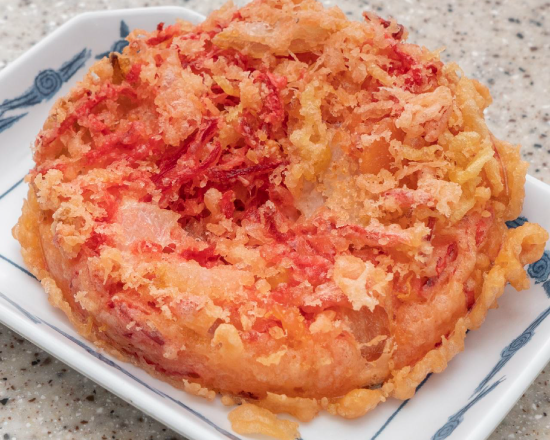 富士そば 紅生姜天 Red Ginger Tempura