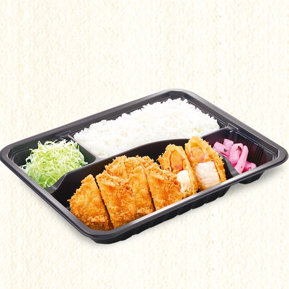 かつ庵 帆立フライ弁当（４個）Fried Scallops Combo Meal（4piece）