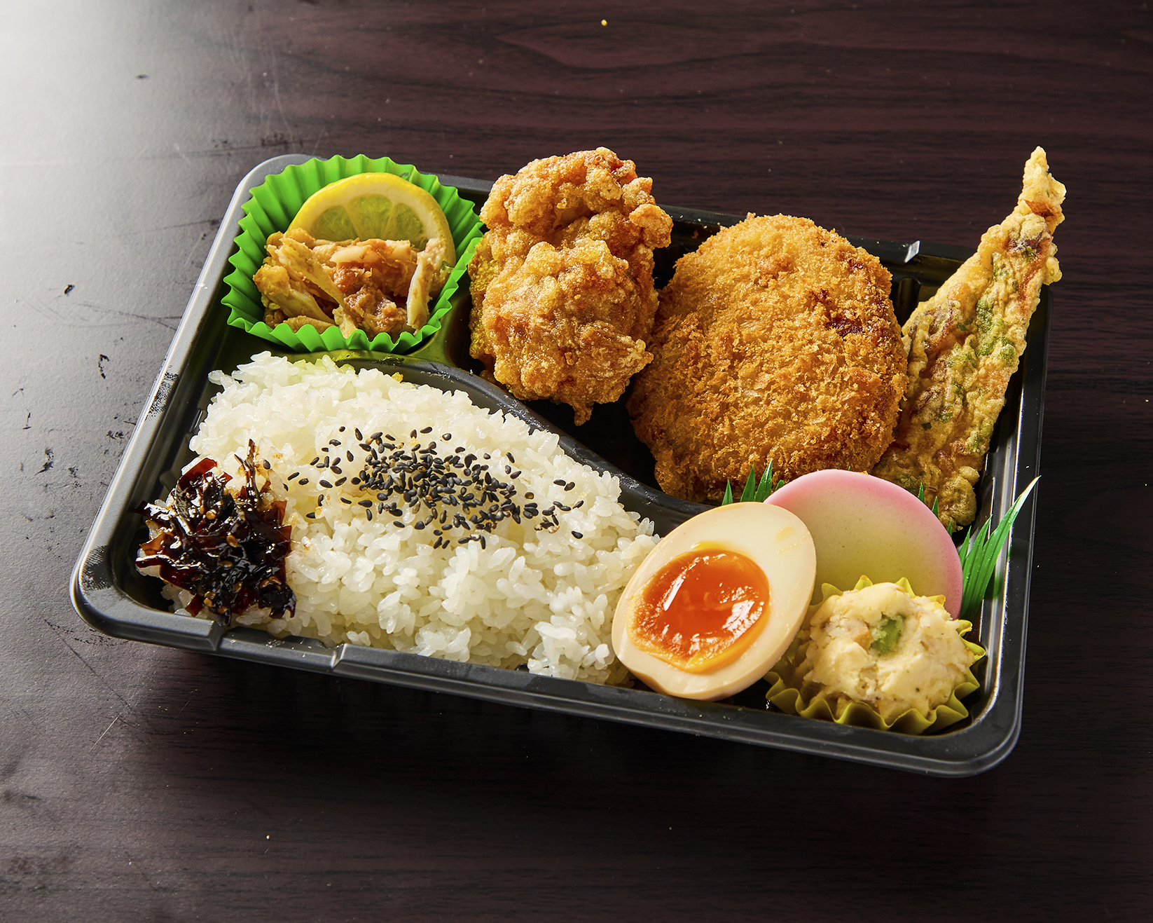 なるとキッチン ①ももザンギ＆鶏メンチ弁当