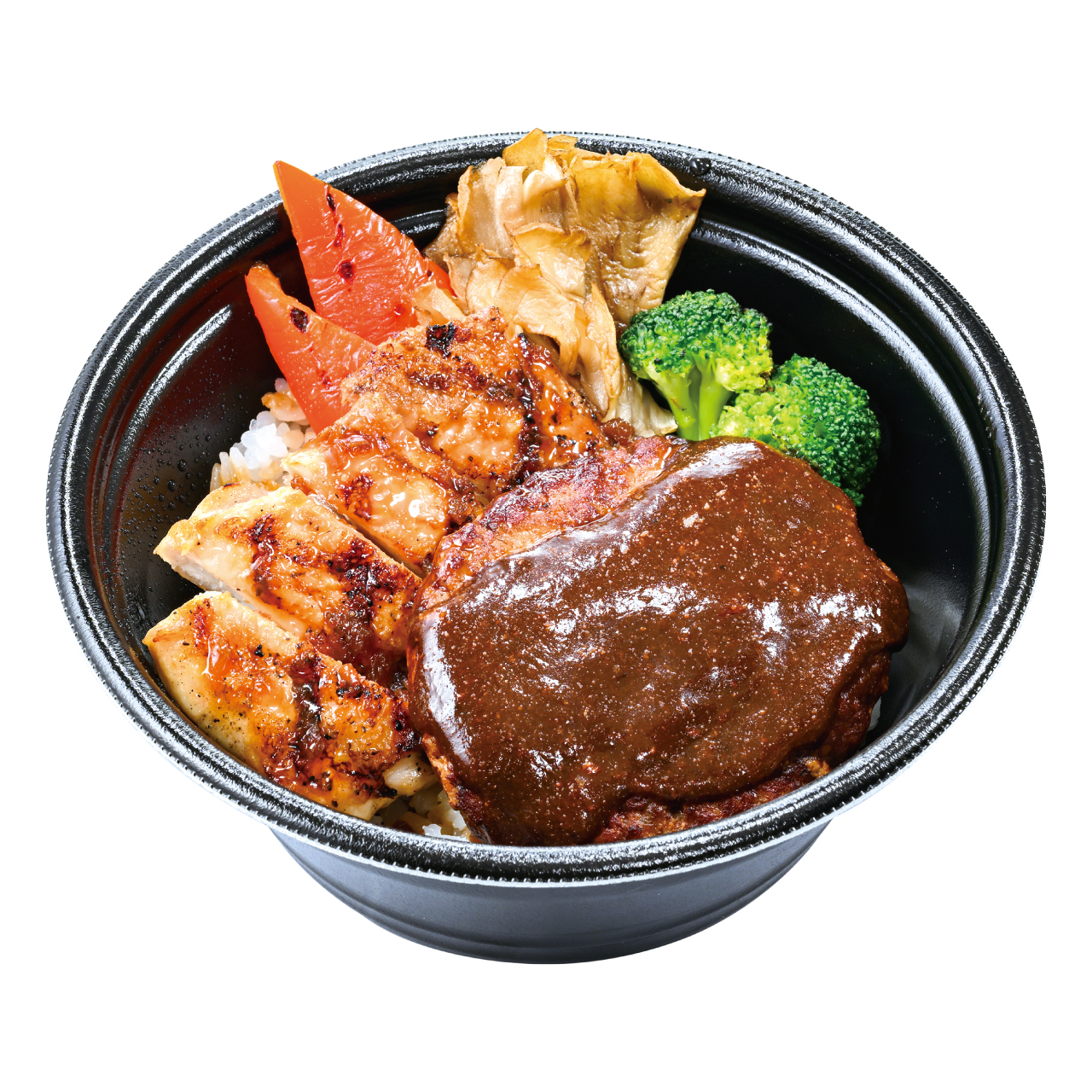 ビッグボーイ 【689】グリルチキン＆手ごねハンバーグ100gDon