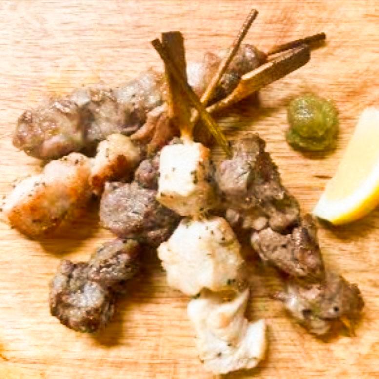 トラットリア シェ ラパン 串焼き5種盛り合わせ