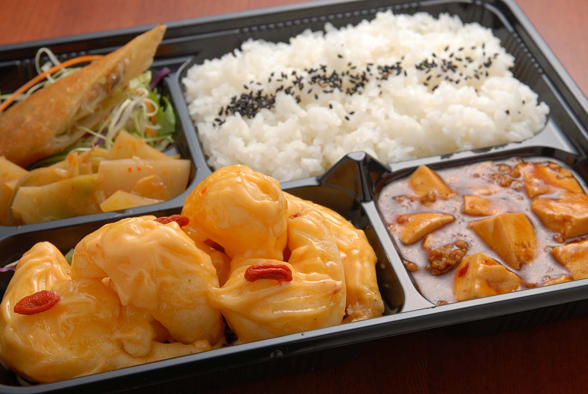 桂園 海老マヨネーズ和え弁当