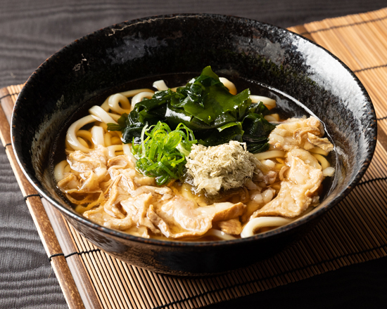 名代 かすうどん なが田 名代 わかめかすうどん